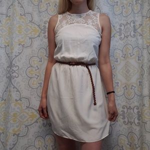 H&M cream lace dress